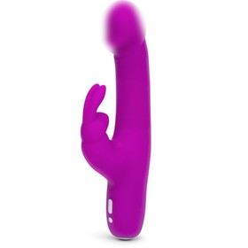 Вибратор с двойной стимуляцией Happy Rabbit Slimline Realistic ,24,1 см , фиолетовый