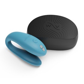 Вибратор для пар We-Vibe Sync Go, 7,5 см,  бирюзовый