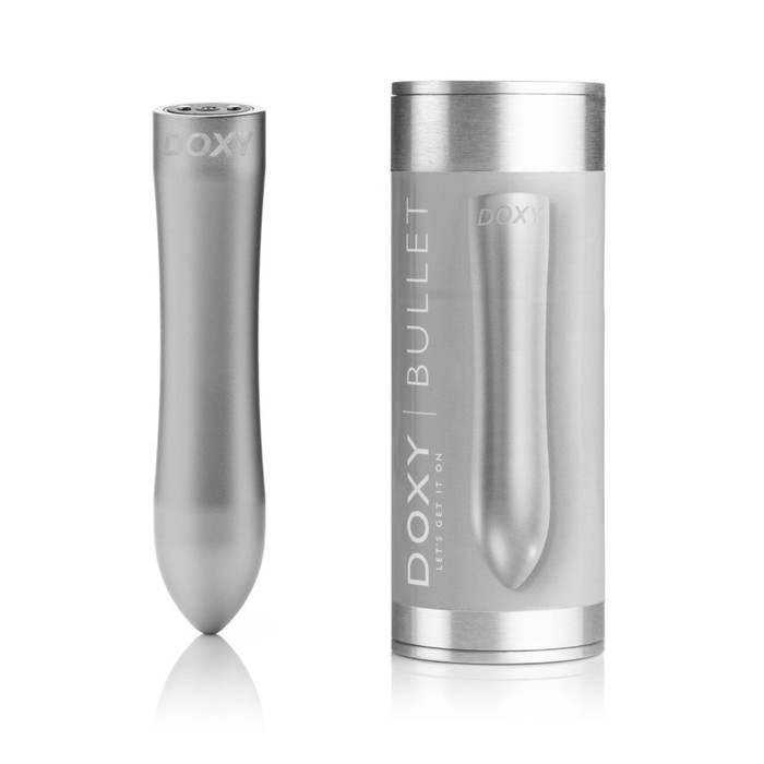 Вибропуля Doxy Bullet , d- 2,5, серебренный - Фото 1