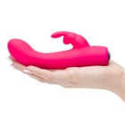 Минивибратор Happy Rabbit,  15,2 см, розовый - Фото 6