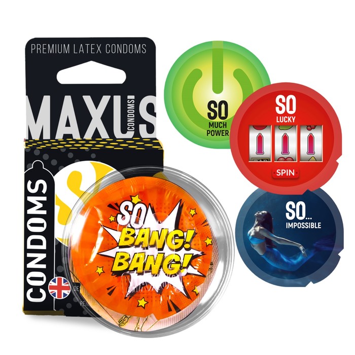 Презервативы MAXUS AIR Special, точечно-ребристые 3 шт. - Фото 1