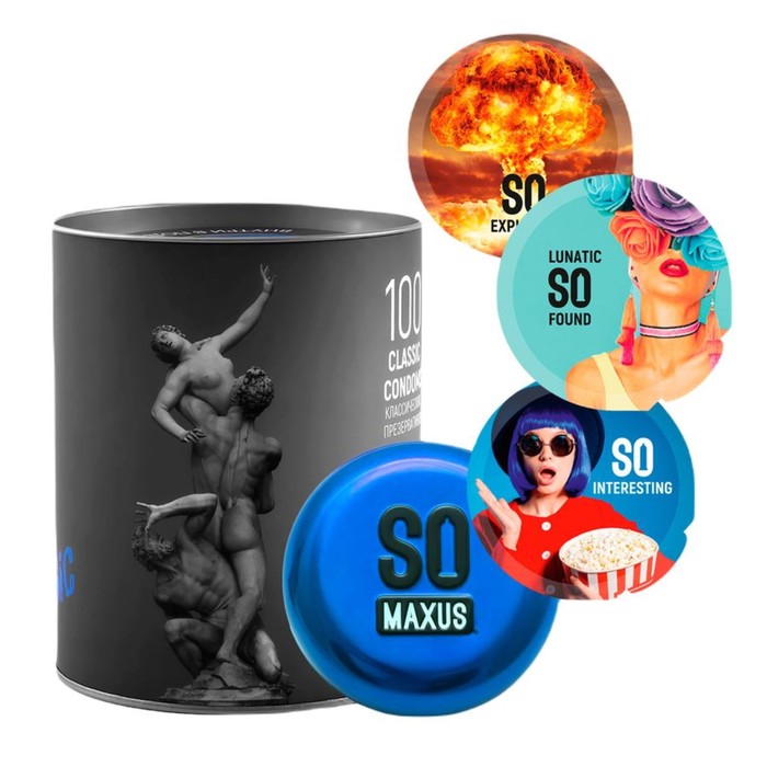 Презервативы MAXUS SO MUCH SEX Classic, классические, 100 шт. - Фото 1