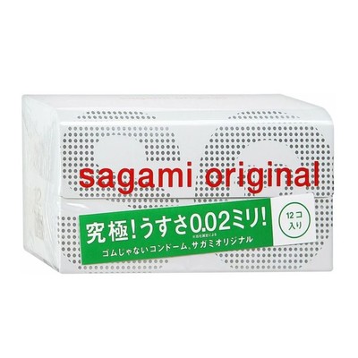 Презервативы Sagami Original 002 полиуретановые 12шт. (2шт) + Гель-лубрикант Wettrust 50мл (1шт)   1