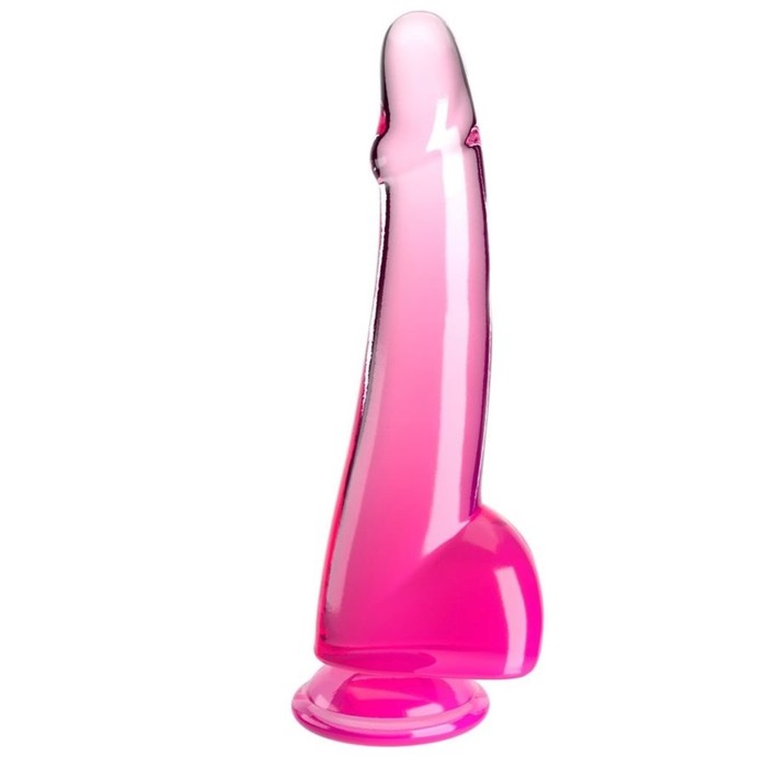 Фаллоимитатор с мошонкой King Cock Clear , 25,4 см, розовый - Фото 1