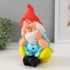 Копилка  "Гном сидит" высота 21,5 см, ширина 13 см, длина 13,5 см. - фото 24056511