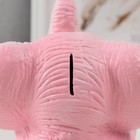 Копилка  "Слоненок" розовый, высота 19 см, ширина 15 см, длина 13 см - фото 9843820