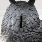Копилка "Сова с ушками серая" высота 18 см, ширина 15 см, длина 16 см - Фото 5