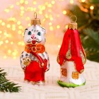 Набор ёлочных игрушек "Кошкин дом" 2 шт, 11 см, микс - Фото 5