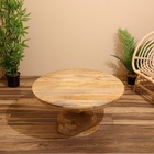 Столик кофейный 78х78х43 см, манговое дерево - фото 2333280