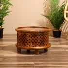 Столик кофейный, 39×39×26 см, манговое дерево - Фото 2