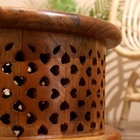 Столик кофейный 39х39х26 см, манговое дерево - Фото 4