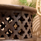 Столик кофейный, 39×39×26 см, манговое дерево - Фото 4