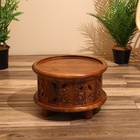 Столик кофейный 39х39х26 см, манговое дерево - фото 321628462