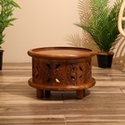 Столик кофейный 39х39х26 см, манговое дерево - Фото 2