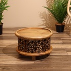 Столик кофейный 39х39х26 см, манговое дерево - фото 321628468