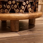 Столик кофейный 39х39х26 см, манговое дерево - Фото 3