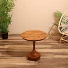 Столик кофейный 45х45х46 см, манговое дерево - фото 321628522