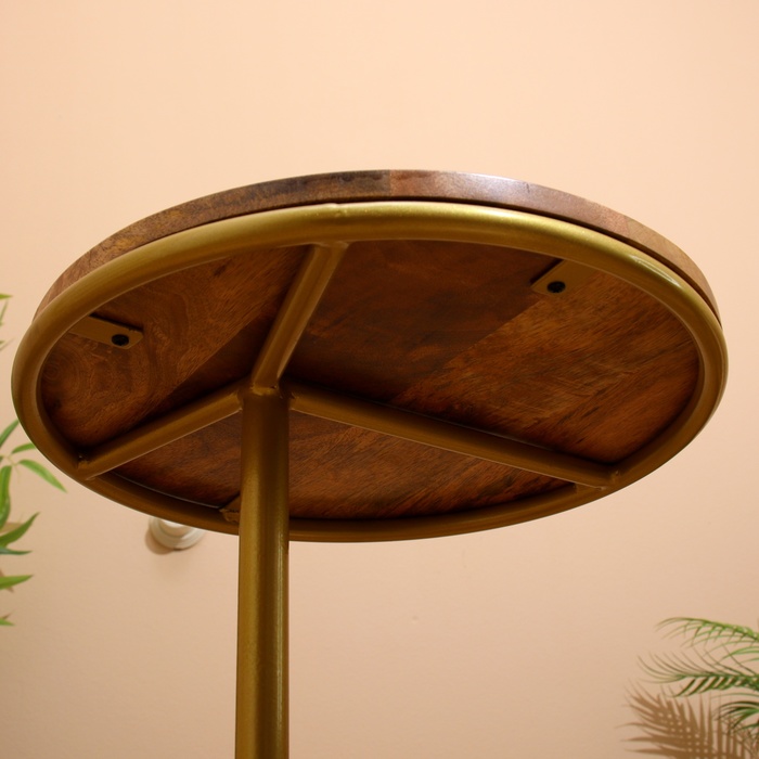 Столик кофейный 40х40х53 см, манговое дерево