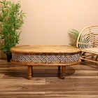 Столик кофейный 105х55х40 см, манговое дерево - фото 24323328