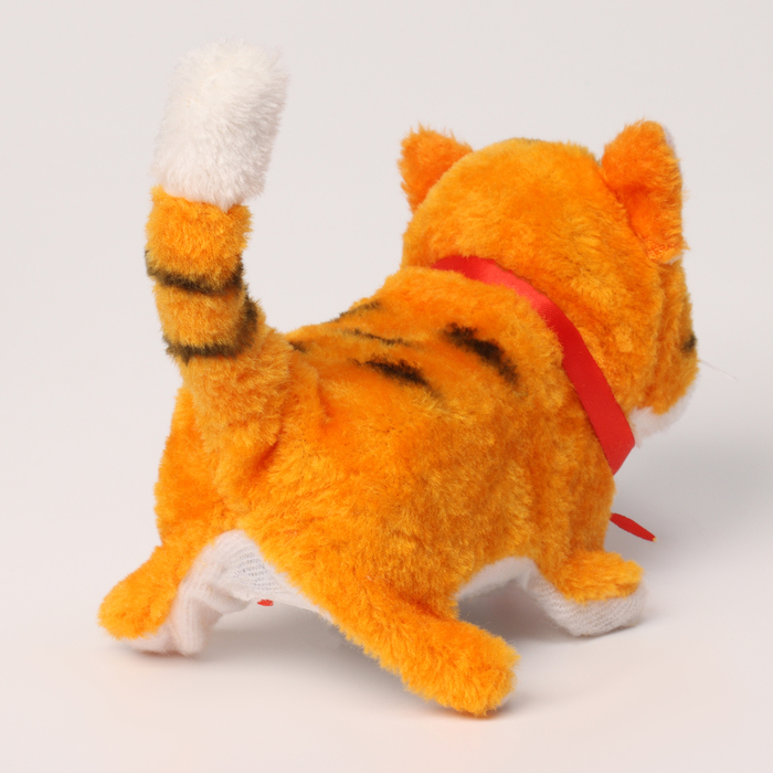Мягкая игрушка интерактивная "Котик рыжий" - фото 1908179583