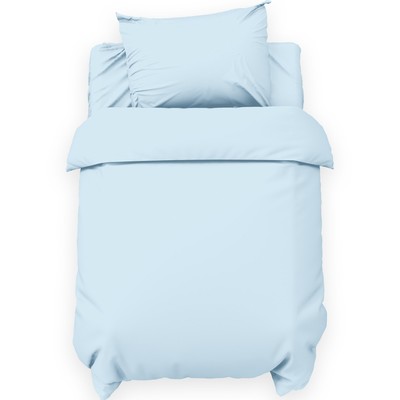 Комплект постельного белья  "Крошка Я" Light blue 112*147 см, 60*120+20 см, 40*60 см, 100% хлопок