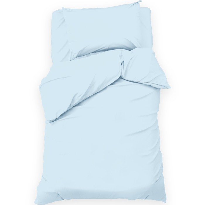 Комплект постельного белья Этель 1,5 сп Light blue 143х215 см, 150х214 см, 50х70 см -1 шт, 100% хл, бязь