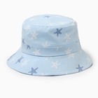 Панама детская MINAKU "Морская звезда", цвет голубой, р-р 48-49 - фото 305999305