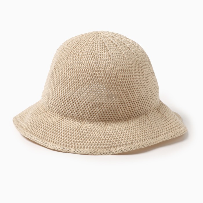 Шляпа для девочки MINAKU с бантом, цвет молочный, р-р 50-52   7