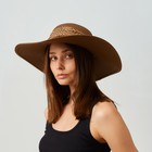 Шляпа женская MINAKU "Leopard" цвет коричневый, р-р 56-58 - Фото 6
