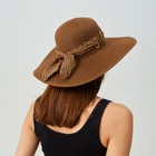 Шляпа женская MINAKU "Leopard" цвет коричневый, р-р 56-58 - Фото 7