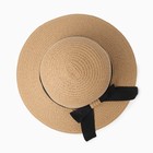 Шляпа женская MINAKU "Summer joy", размер 56-58, цвет коричневый - Фото 2
