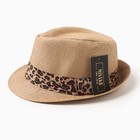 Шляпа женская MINAKU "Леопард", размер 56-58, цвет коричневый - Фото 5