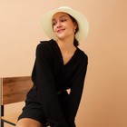 Шляпа женская с бантиком MINAKU цвет белый, р-р 56-58 - Фото 6