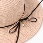 Шляпа женская с бантиком MINAKU цвет розовый, р-р 56-58 - Фото 3