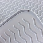 Силиконовый коврик для сушки посуды Joy Home, 40х30 см, серый - Фото 4