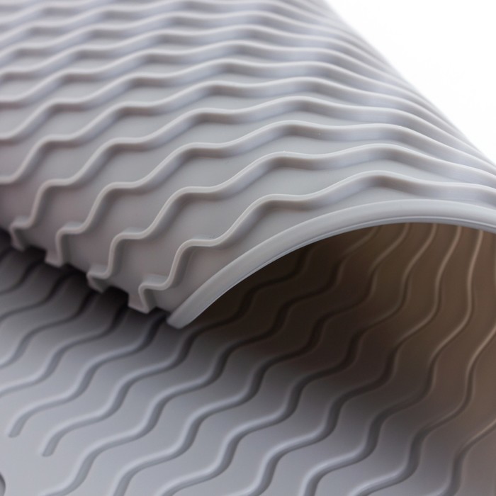 Силиконовый коврик для сушки посуды Joy Home, 40х30 см, серый - фото 1886110700
