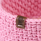 Корзинка "Малышка", 16 х 7,5 см, розовый, хлопок - фото 9821157