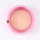 Корзинка "Малышка", 16 х 7,5 см, розовый, хлопок - фото 9821159