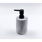 Дозатор для жидкого мыла Joy Home, полирезин, белый мрамор - фото 300966232