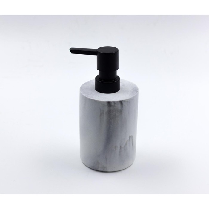 Дозатор для жидкого мыла Joy Home, полирезин, белый мрамор - Фото 1