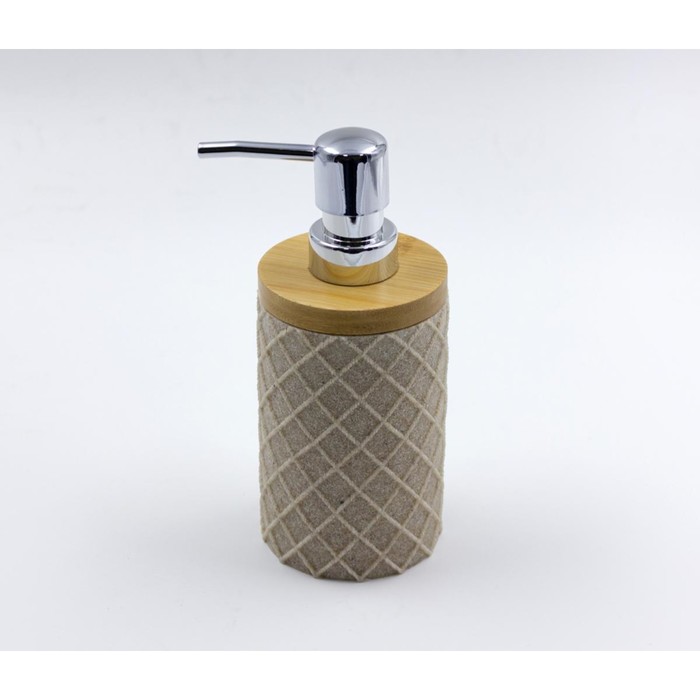 Дозатор для жидкого мыла Joy Home, полирезин, бамбук - Фото 1