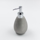 Дозатор для жидкого мыла Joy Home, керамика, серебряная глазурь - фото 300966289