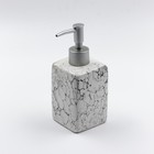 Дозатор для жидкого мыла Joy Home, керамика, белый мрамор - фото 300966296