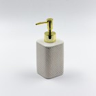 Дозатор для жидкого мыла Joy Home, керамика, золотой узор - фото 300966303