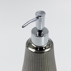 Дозатор для жидкого мыла Joy Home, керамика, серебристый - Фото 2