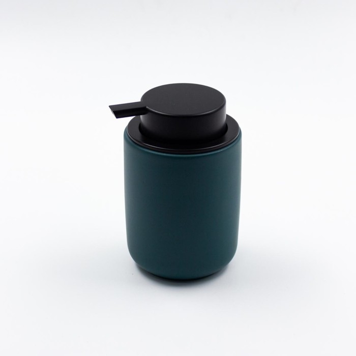 Дозатор для жидкого мыла Joy Home, керамика, темно-зеленый матовый - Фото 1