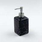 Дозатор для жидкого мыла Joy Home, керамика, чёрный мрамор - фото 300966315