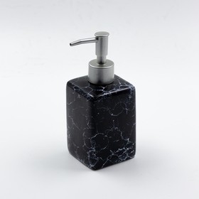 Дозатор для жидкого мыла Joy Home, керамика, чёрный мрамор