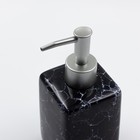 Дозатор для жидкого мыла Joy Home, керамика, чёрный мрамор - Фото 2