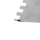 Шпатель зубчатый ЛОМ, 250 мм, зуб 8 мм, нержавеющая сталь - Фото 2